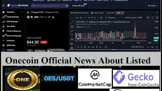 Onecoin Official Biggest News || ONECOIN listed on coinmarketcap || ONECOIN listed on Geckoterminal,