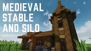 Small Medieval Stable and Silo - Minecraft Tutorial | Java 1.16