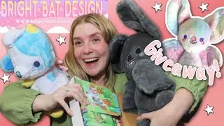 UNBOXING THE CUTEST PLUSHIES EVER | Bright Bat Design - GIVEAWAY!