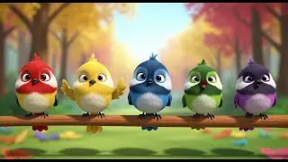 Five Little Chickadees Tweet Tweet Tweet | Sweet Bird Song & Counting Rhyme
