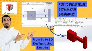 How to use Extrude Boss/Bass In Solidwork || Solidwork Tutorial for begineer and mechanical engineer