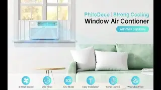 PHILODECO 10000 BTU Inverter Window Air Conditioner