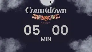 🕰 5-Minute Countdown Timer | Midnight Hour Halloween Series 🌙 Quick Focus Countdown