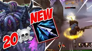 Smite: ARES Jungle with New Spear of the Magus is INSANE! (20 KILLS)