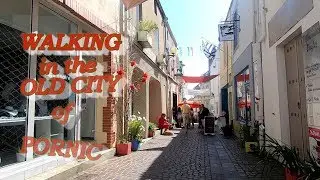 Walking in old city of Pornic