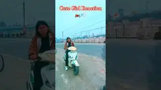 cute Girl Reaction 🤗#insta360#viral #bikelover #automobile #rider #ktm #ktmindia #ytshorts #shorts