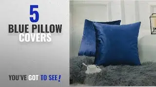 Top 10 Blue Pillow Covers [2018 ]: Home Brilliant Set of 2 Deluxe Velvet Decorative Pillowcases