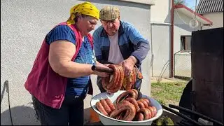 Life in the Carpathians: Traditional Sausage Smoking for Easter