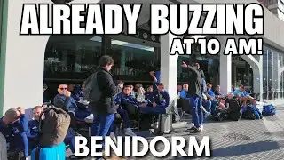 Benidorm Calle Derramador: BUZZING Bars, Hotels & More at 10 AM! 😲