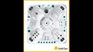 Excite - toppmodell med hele 105 dyser fra Sunbelt Massasjebad Norge