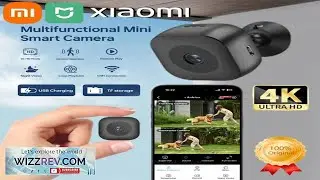 Миниатюрная камера видеонаблюдения Xiaomi MIJIA 4K, полноцветная, с ночным видением и высоким раз...