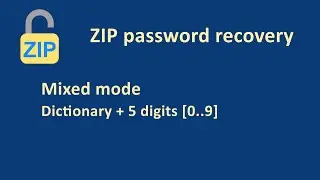 ZIP password recovery (Android app) #4 : Mixed mode (Dictionary + brute force)