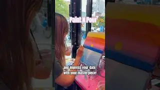 Paint N Pour NYC - date night idea #datenight #thingstodonyc