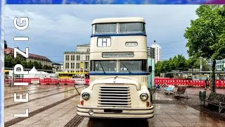 Historischer Bus Doppeldecker Do 56 🔵 der Leipziger Verkehrsbetriebe