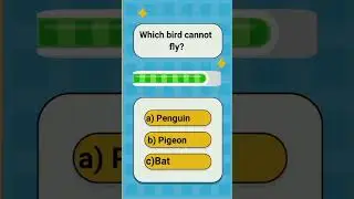 Which Bird Cannot Fly|Test Your Brain | Guess The Bird #puzzlehunt #quiztest #birdquiz #animalquizz