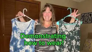 Trying on the POPYOUNG tunic tank tops plus size