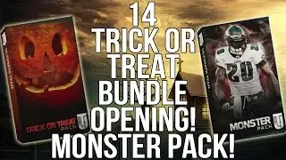 14 Trick Or Treat Bundle Opening!Monster Pack!-Most Feared Promo! XBOX ONE Madden 16 Ultimate Team
