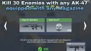 How to Kill 30 Enemies with any AK-47 equipped with any Magazine attachment and 4 other attachments
