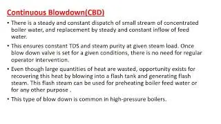 BOILER BLOWDOWN & CALCULATION OF BLOWDOWN PERCENTAGE