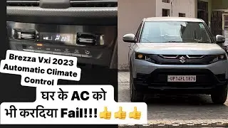 हमारे घर का AC भी कुछ नहीं है इसके सामने 😍॥Brezza Vxi Automatic Climate Control Explained |