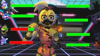 [SFM FNaF] Shattered Security Breach vs Hoaxes WITH Healthbars