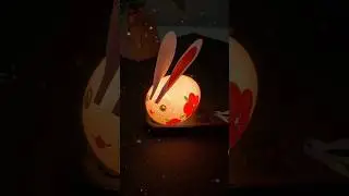 DIY Eggshell Bunny Lamp | Easy Egg Craft Idea | Cute Night Light | Easy Diy Crafts #artandcraft #diy