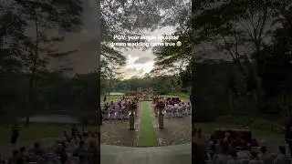 Simple lakeside dream wedding 🌅😍 #outdoorwedding #weddingvenue #weddingjakarta