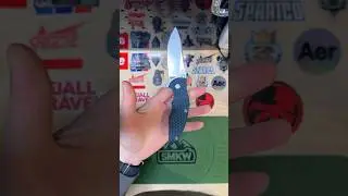 Hinderer Jurassic Hollow Grind Slicer Magnacut G10 Ti Blue Ano #edc #hindererknives #youtubeshorts