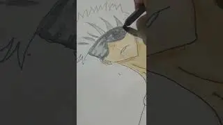 Drawing gojo in time-lapse.#gojo#timelapse#jjk