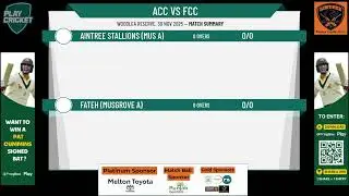 ACC2526 Aintree Stallions (A) v Fateh (Musgrove A)