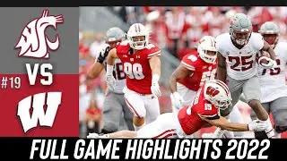 Washington State vs #19 Wisconsin || 2022 College Football Week 2 Highlights