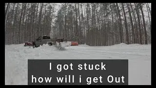 I got stuck in the snow