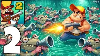 🐊Swamp Attack 2 Gameplay Walkthrough Part 2 &ndash; Stronger Enemies & Crazy Attacks! (Android,iOS)