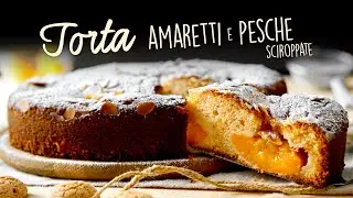TORTA CON AMARETTI E PESCHE SCIROPPATE - Ricetta Facile - Buon'Idea