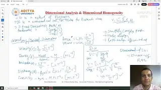 Lecture 146 #Dimensional #Analysis & #Dimensional #Homogeneity in Fluid Mechanics