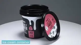 400ML IML plastic ice cream container