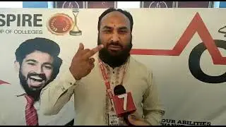 Interview The 7 News during ACIT in Aspire college Gojra campus 2022