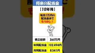 【VYM&times;毎月3万円】将来の配当金シミュレーション！ #Short