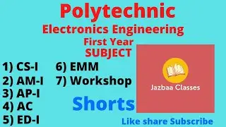 Electronics Engineering||Polytechnic||SUBJECT||First Year||SYLLABUS #shorts #poly #diploma #bteup