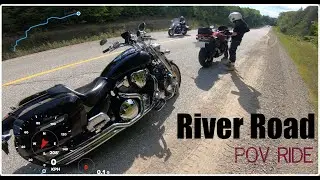 Yamaha FZ6 and Honda VTX 1800 POV Ride