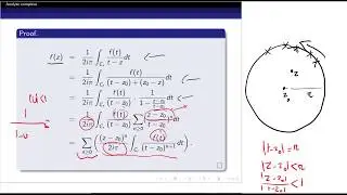 Analyse complexe (14/26):  Formule intégrale de Cauchy et Analycité des fonctions holomorphes