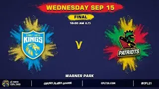 LIVE | Final | Saint Lucia Kings vs St Kitts & Nevis Patriots | CPL 2021