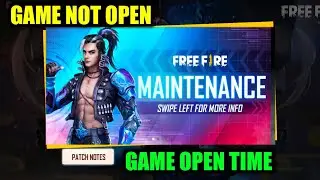 Free fire maintenance game not open | today 24 September game not open