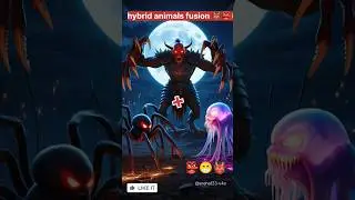 hybrid animals fusion 👹👺😁#shorts #sorts #animals #hybrid
