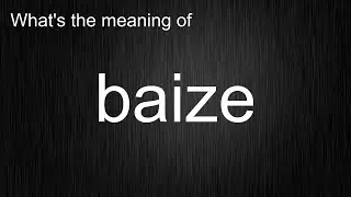 What's the meaning of 