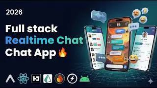🔴Build a Full-Stack Real-Time Chat App from Scratch | Push Notification | Socket.io | Expo | Prisma