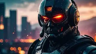 Chrome Crusade | Cyber Metal Instrumental | Dark Synth vs Heavy Guitars