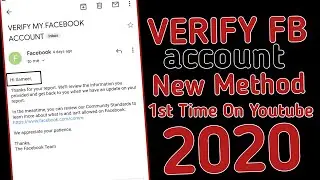 How to verify facebook account New method||verify fb id full method||live proof||2020||