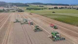 Posledn&iacute; metry žn&iacute; 2024 - JOHN DEERE S785i, S770i, T660 & T560..