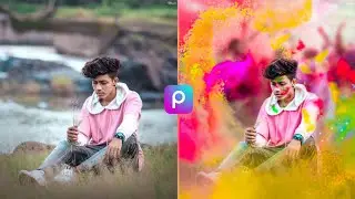 Happy Holi photo editing PicsArt | PicsArt se photo editing kaise kare #holispecial #photoediting